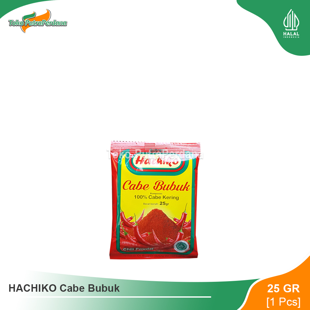 

HACHIKO Cabe Bubuk Sachet 25gr (1 Pcs)