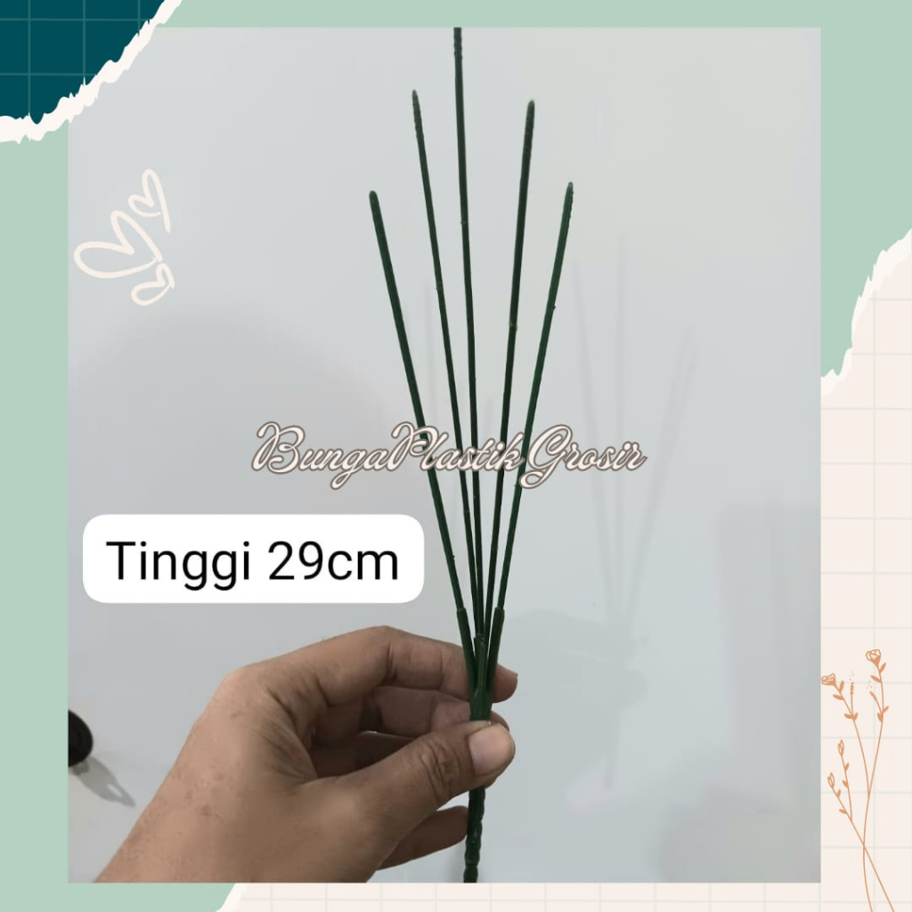 Kawat Bunga Tangkai Bunga Cabang 5 / 1 Lusin