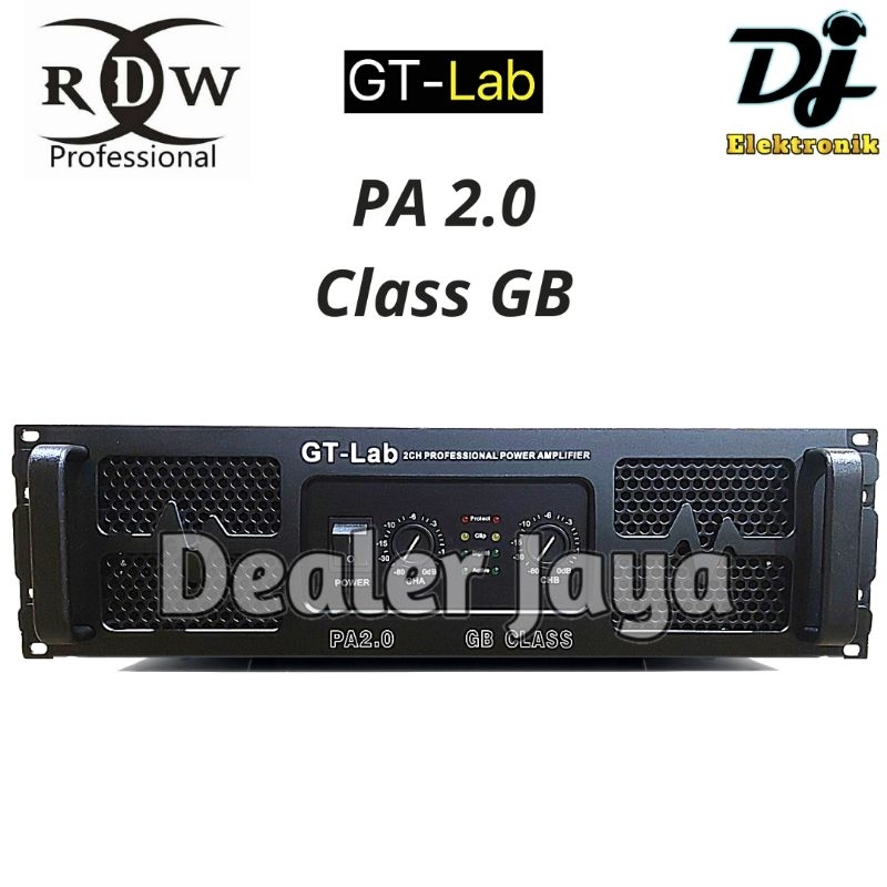 Power Amplifier GT Lab RDW PA 2.0 / PA2.0 - 2 channel