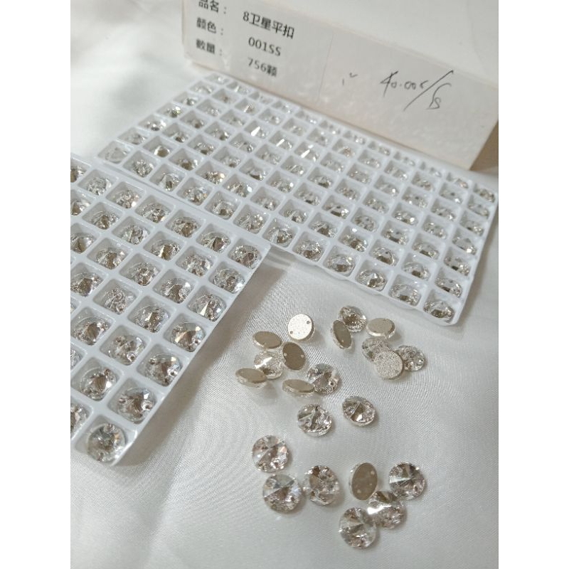 Payet bulat Swarovski,batu Payet kristal