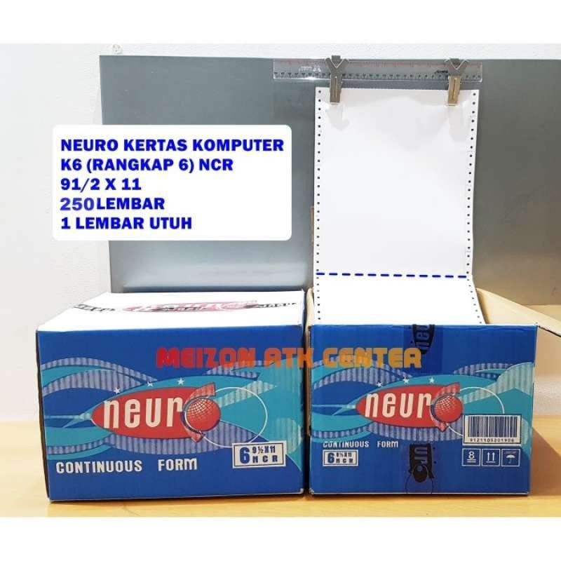 

NEURO Continuous Form Komputer 91/2 x 11 6 Ply bagi 2 NCR PROMO MURAH