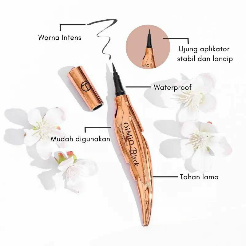 OIMIO EYELINER PENCIL DAUN WATERPROOF / EYELINER WATERPROOF / EYELINER PENCIL