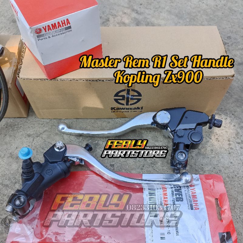 MASTER REM YAMAHA R1 ORIGINAL SET HANDLE KOPLING Z900 ORIGINAL MASTER REM BREMBO R1 ORIGINAL YAMAHA 