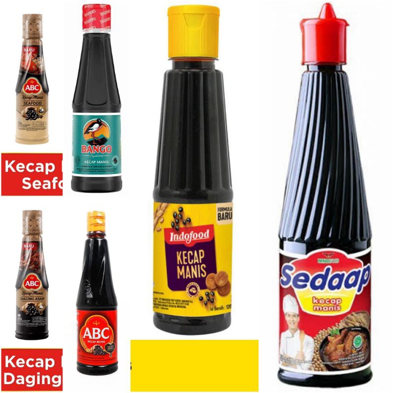 

KECAP MANIS INDOFOOD / BANGO / ABC / SEDAAP 135ml