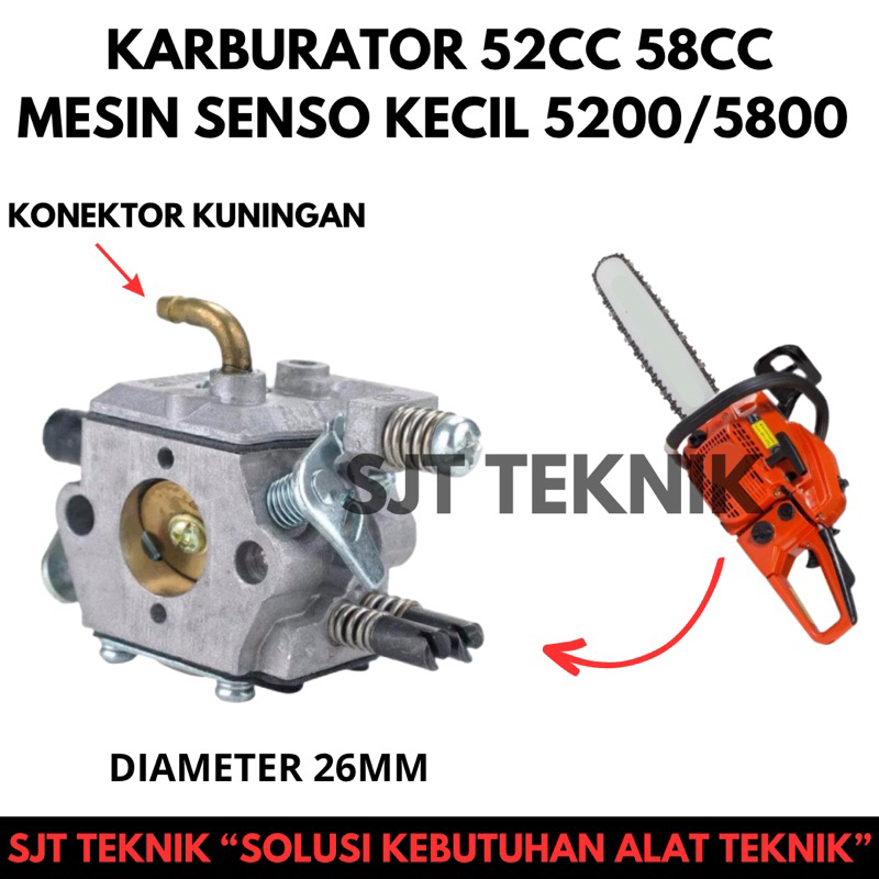 karburator oregon new west mesin gergaji kayu senso kecil chainsaw mini sparepart