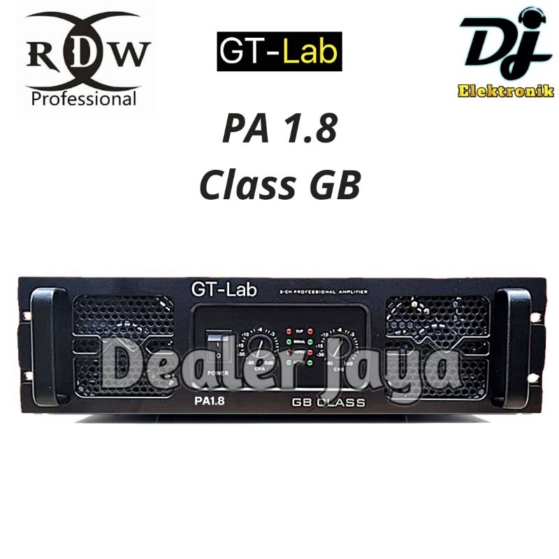 Power Amplifier GT Lab RDW PA 1.8 / PA1.8 - 2 channel