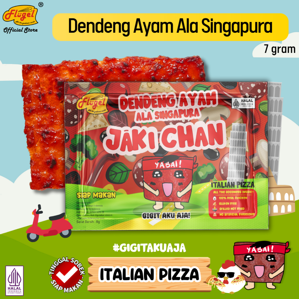 

Dendeng Ayam Jaki Chan Italian Pizza 7 gram