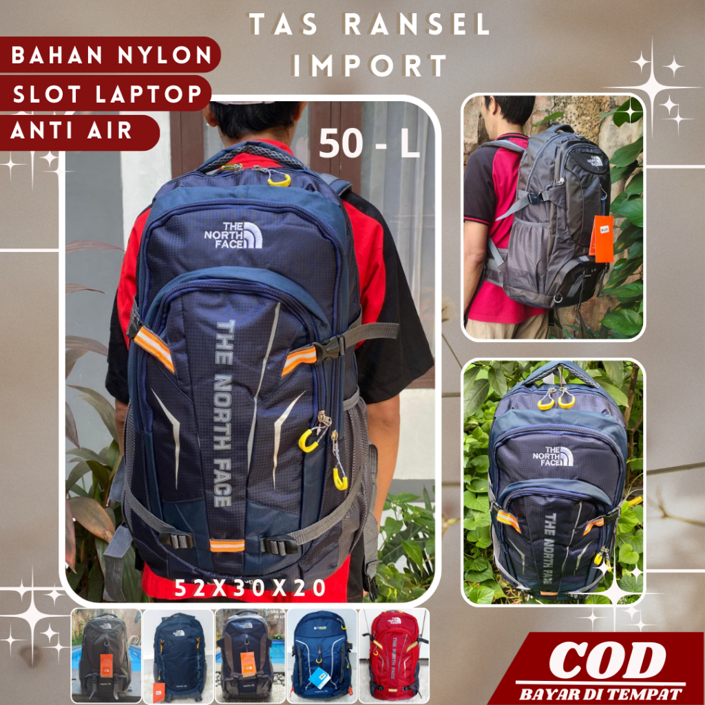 Tas Ransel Gunung Pria Backpack Punggung Carrier Outdoor Traveling Hiking Kamping Camping Adventure 