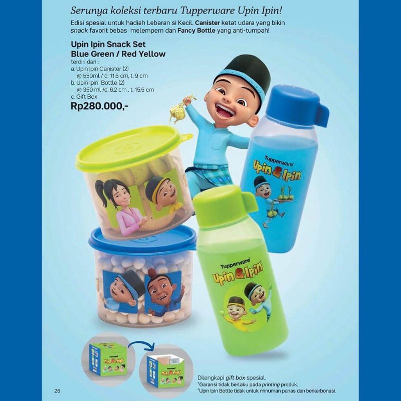 Upin Ipin Snack Set