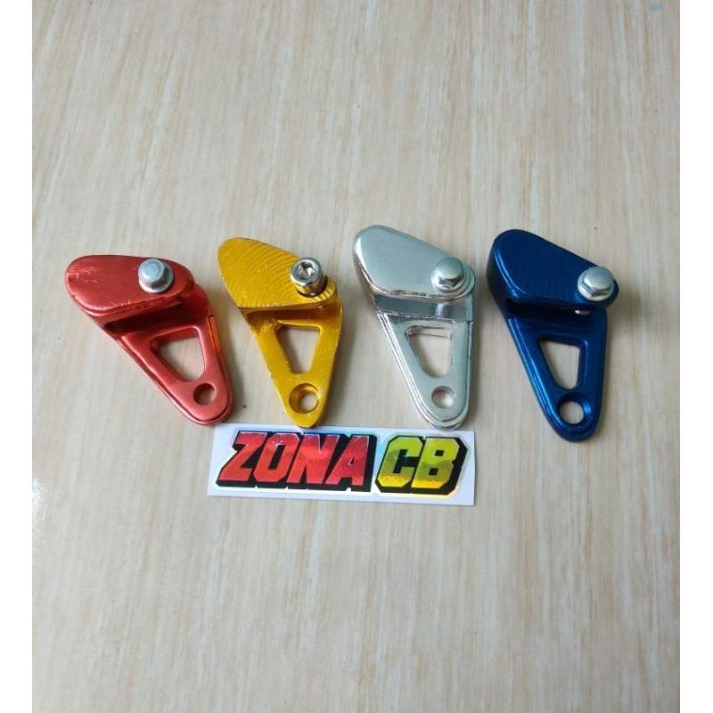 breket selang cakram / dudukan kabel rem depan almunium cnc warna / pangkon selang rem depan murah a