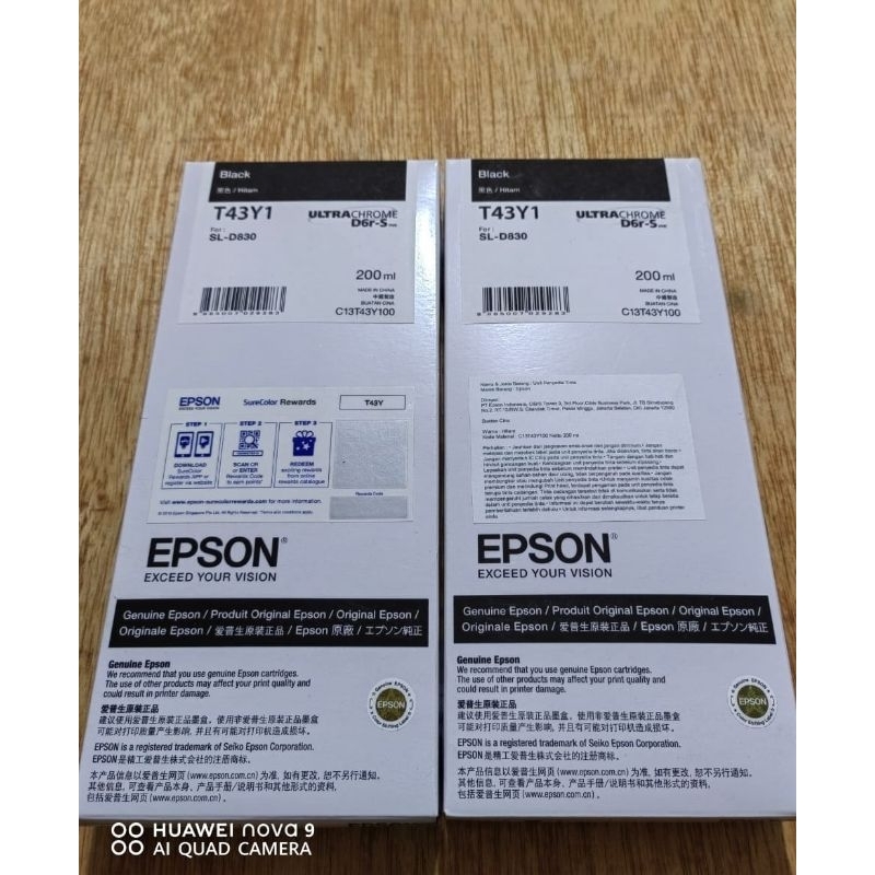 TINTA Epson D830 Black