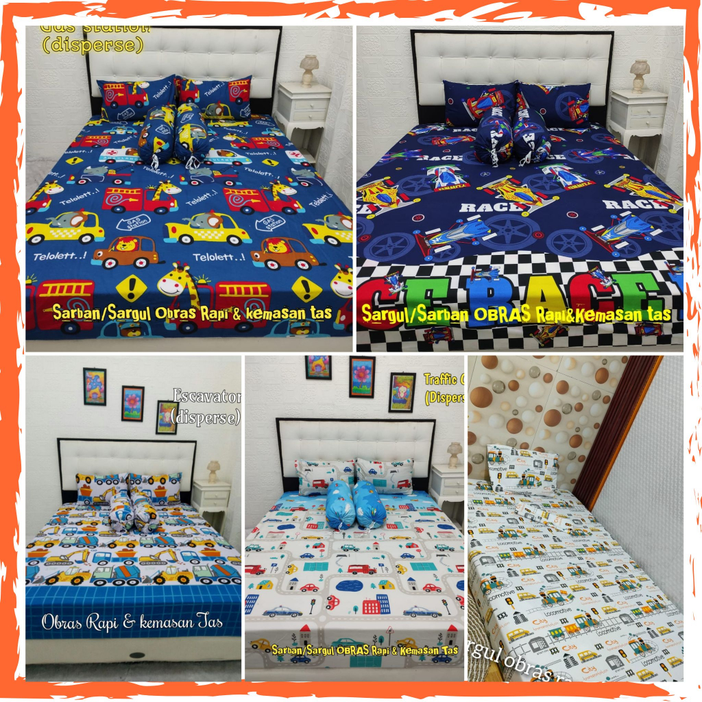 Sprei Motif Cars | Sprei Cars Mcqueen | Sprei Cars Mcqueen Seprei anak lucu dengan gambar mobil Ukur