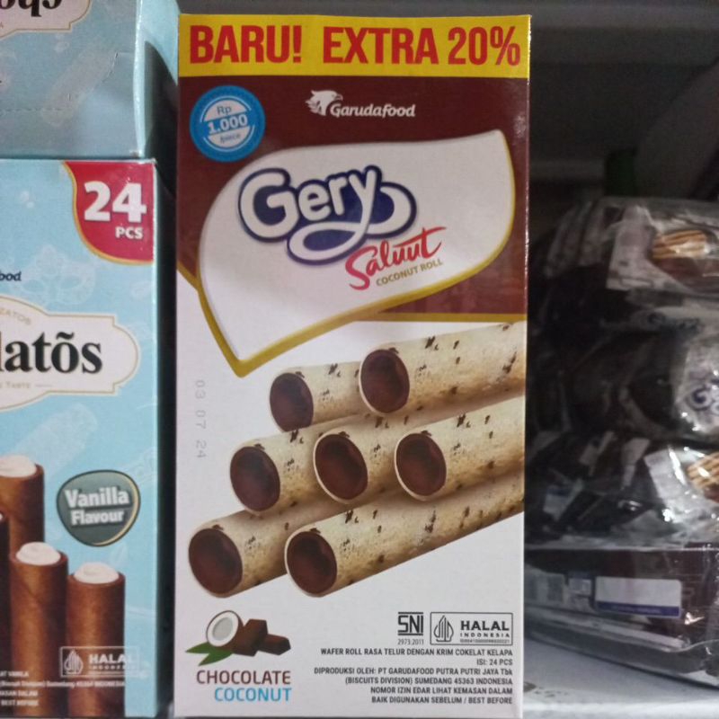 

GERRY SALUT CHOCOLATE COCONUT ISI 24