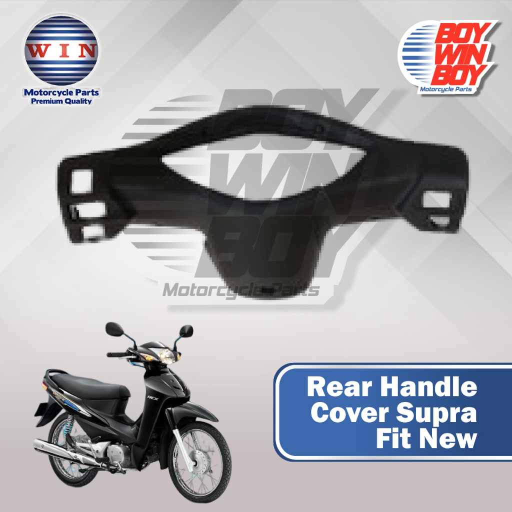 Batok Belakang Supra Fit New Hitam Rear handle cover Supra Fit  merk WIN
