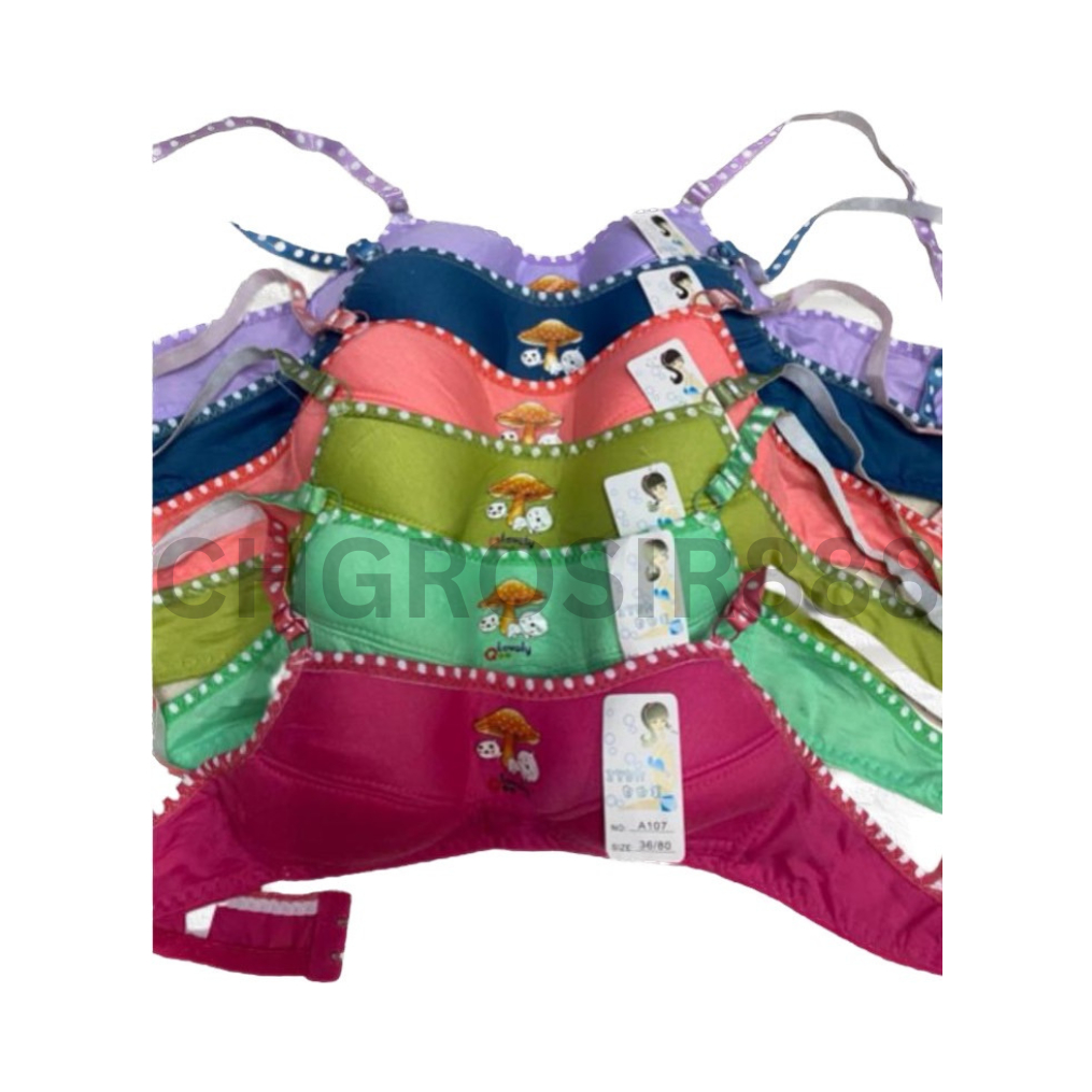 3 DAN 6 pcs BH pemula remaja JAMUR sport bra tanpa kawat untuk anak ABG remaja tk sd smp sma ukuran 
