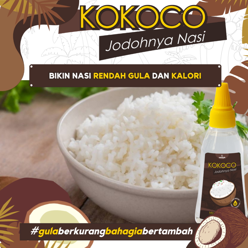 

Jodohnya nasi kokoco PREMIUM virgin coconut oil minyak kelapa murni organik VCO khusus diet diabetes