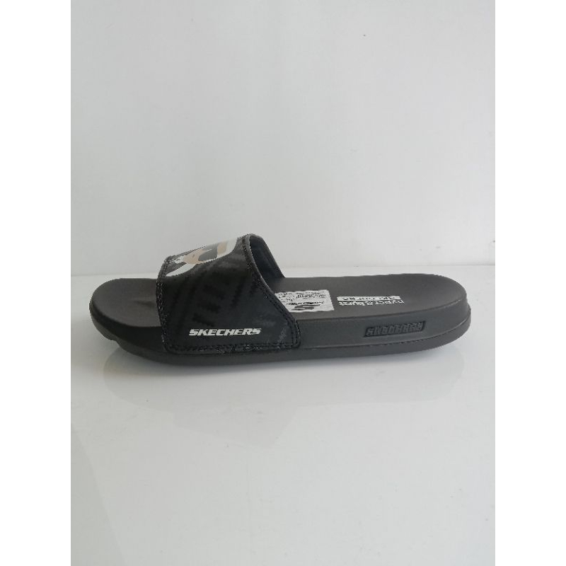 Sandal Skechers Glasses Hitam Slip On | Sendal Slop Wanita | Pria