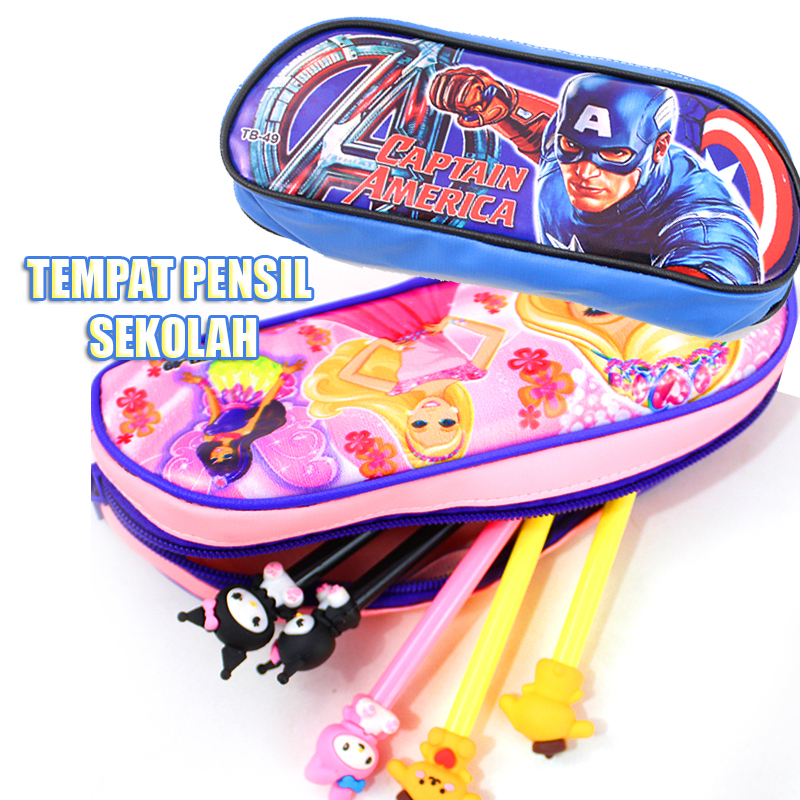 

FIGUREANS TEMPAT PENSIL BAG PENSIL TB-49 TEMPAT PENSIL ANAK SEKOLAH KARAKTER RISLETING PENSIL CASE