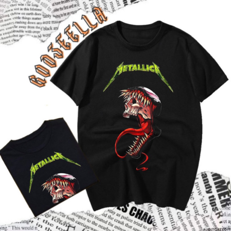 KAOS BAND METAL METALLlCA | BOOTLEG | READY BIG SIZE