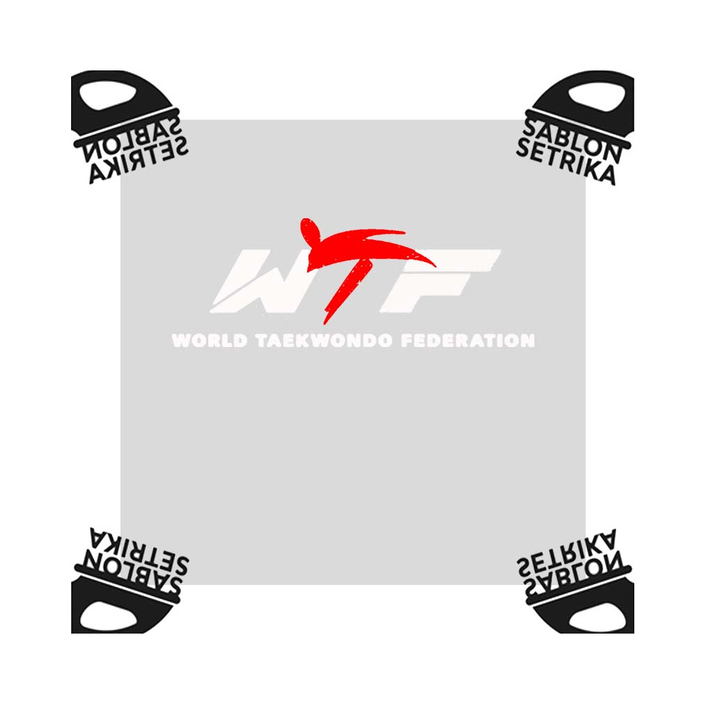 

Sablon Setrika DTF Setrika world taekwondo federation Sticker Emblem Ukuran Kecil Sampai Ukuran Jumbo