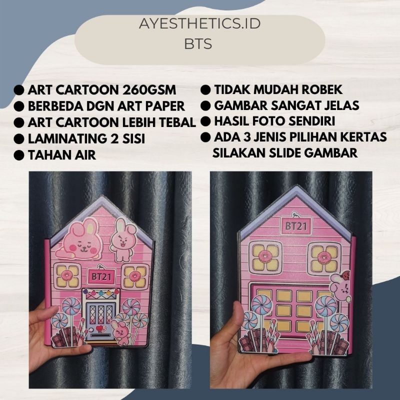 TOCA BOCA BUKU BOOK LIFE WORLD BTS BT21 / SANGAT TEBAL ART KARTON 260GSM LAMINASI 2 SISI ANTI AIR/ B