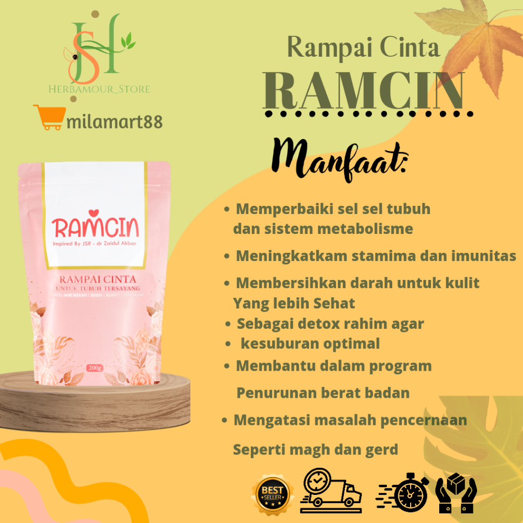 

RAMCIN RAMPAI CINTA HERBALOV MINUMAN KESEHATAN