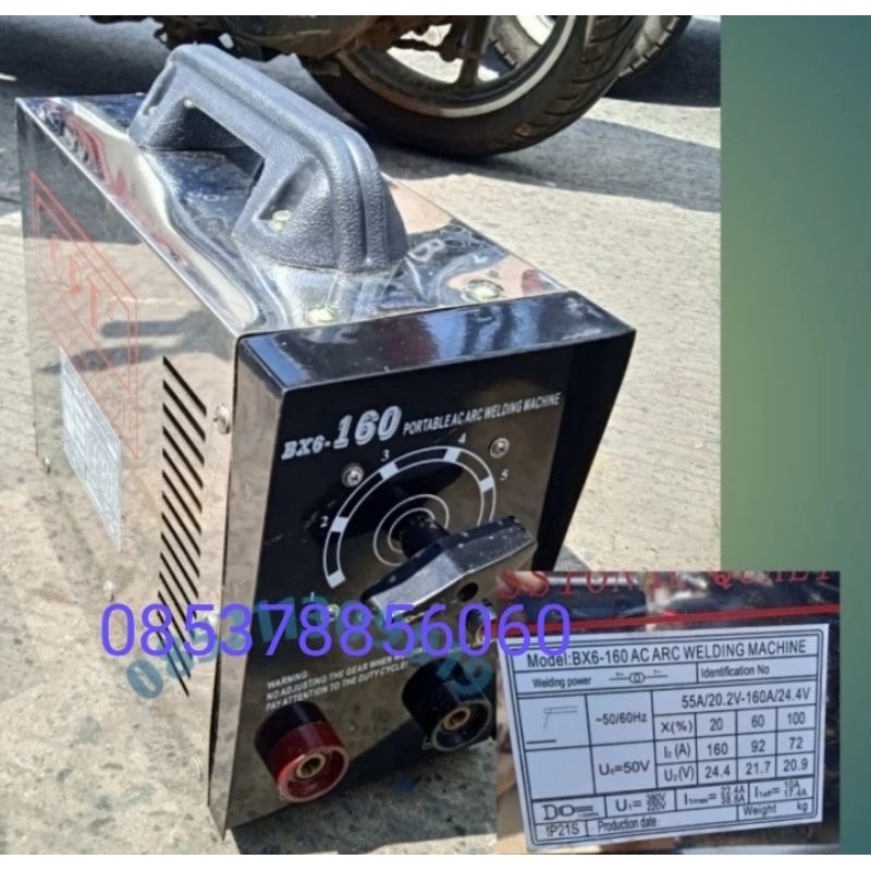 0PT Mesin Las AC Stainless steel ARC welder BX6 160 220 volt / 380 vol