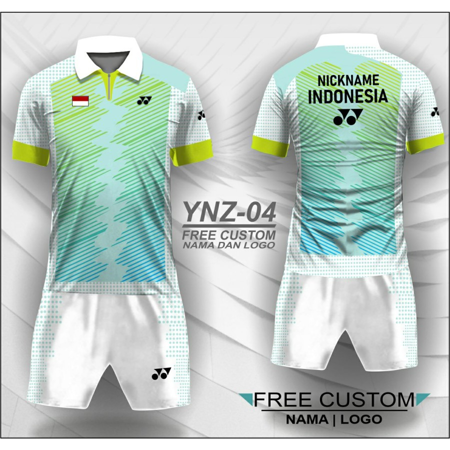 Setelan jersey polo baju badminton kaos yonex bulutangkis