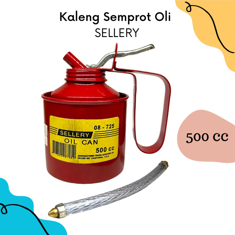 Sellery Oil Can 500cc | Sellery Botol Semprot Oli 500cc | Sellery Kaleng Semprot Oli 500cc | Sellery