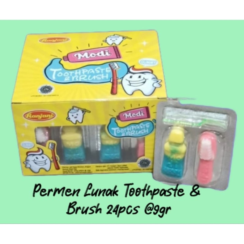 

Ranjani Toothpaste & Brush Gummy Candy 24 pcs
