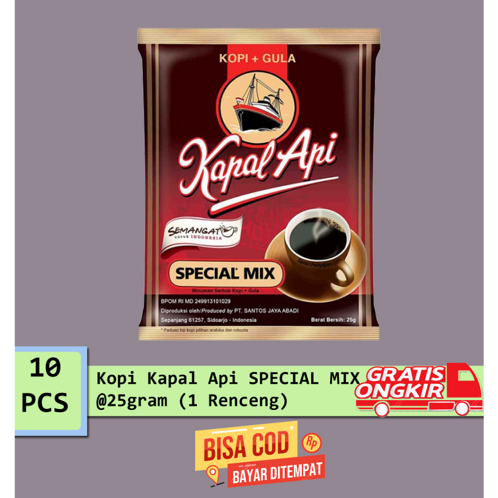 

Kopi Kapal Api Special Mix 25gram 1 Renceng