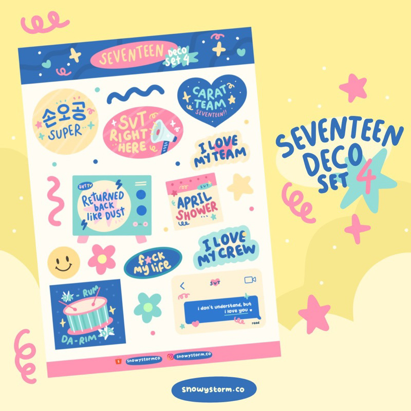 

snowystormco - Sticker Deco Seventeen FML Super