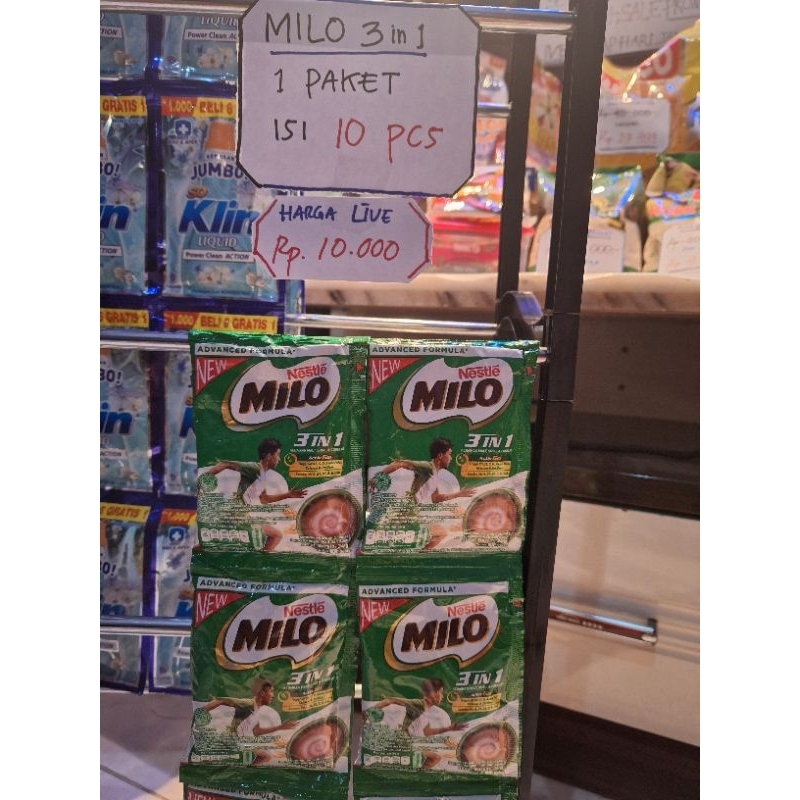 

Milo 1 Renteng Promo Live Isi 10 pcs