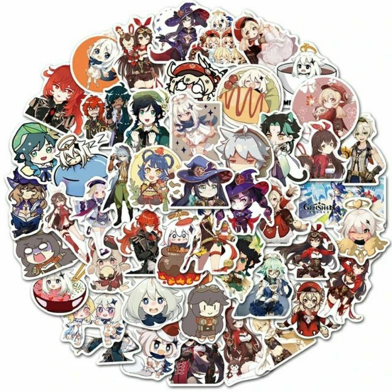 

Stiker Cutting GENSHIN IMPACT Vinyl Stiker Koper Laptop|Stiker Tumbler Hp