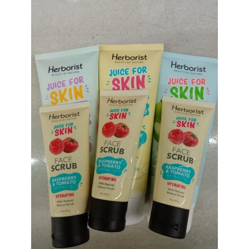 HERBORIST Juice For Skin Body Serum 180ml Free Face Scrub 60gr