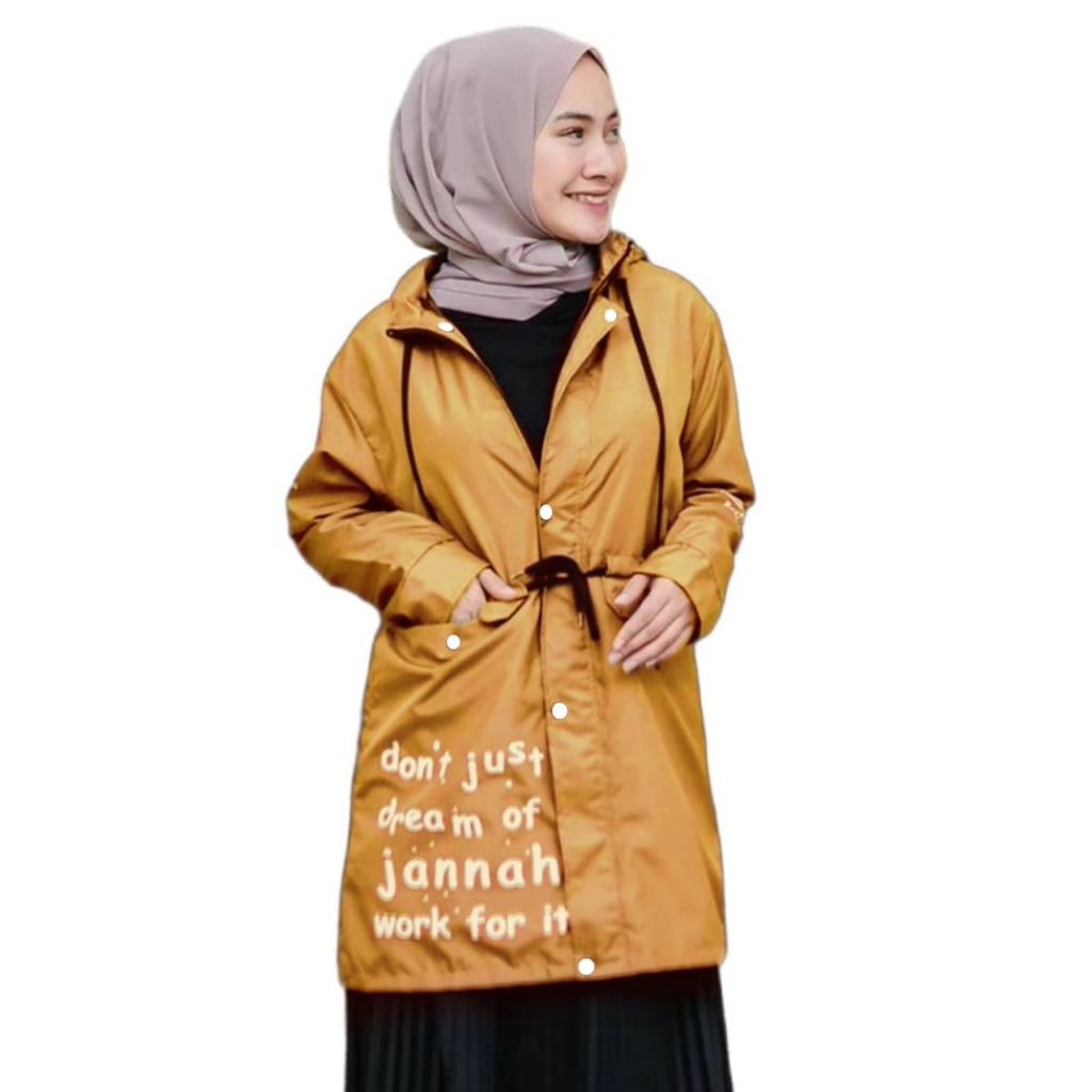 Parka Muslimah Jaket | Jaket Muslimah Trendy | Jaket Parka Muslimah