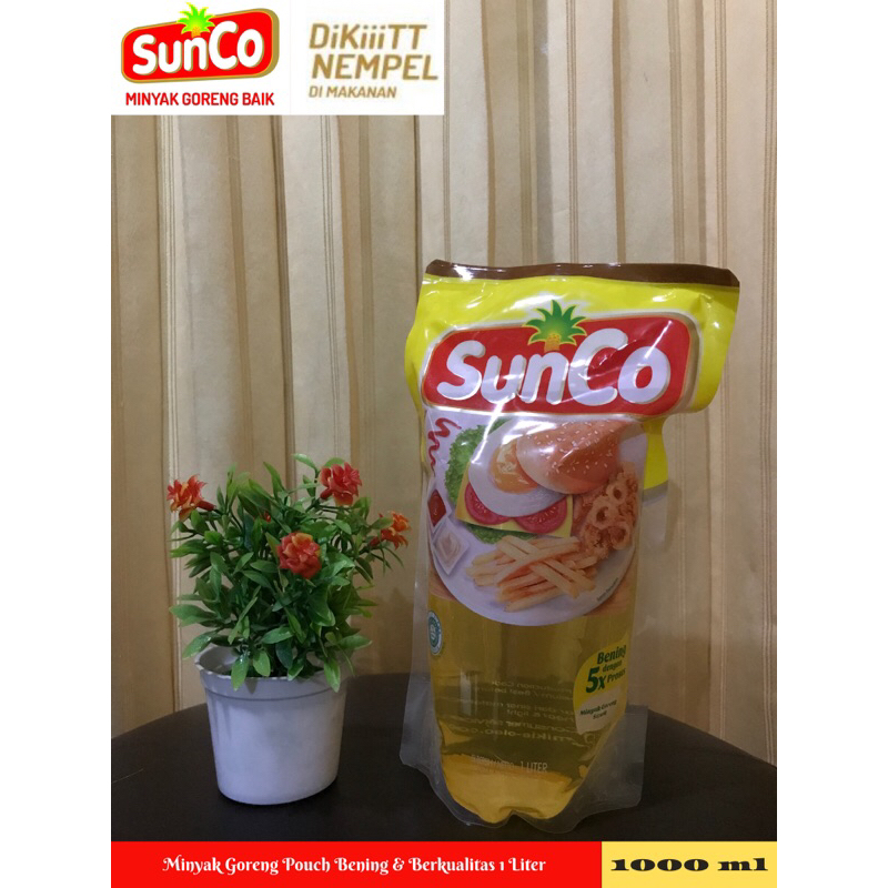 

Sunco Minyak Goreng Pouch Refill 1 Liter 1000 ml Murah Sehat Bening Baik Berkualitas