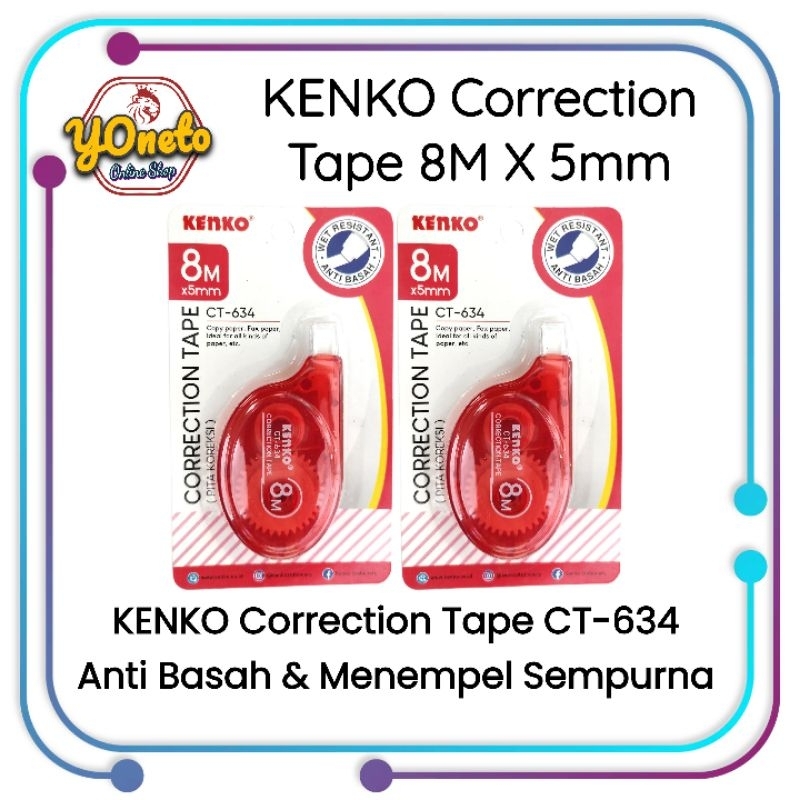 

Correction Tape KENKO CT-634 (8M X 5mm)