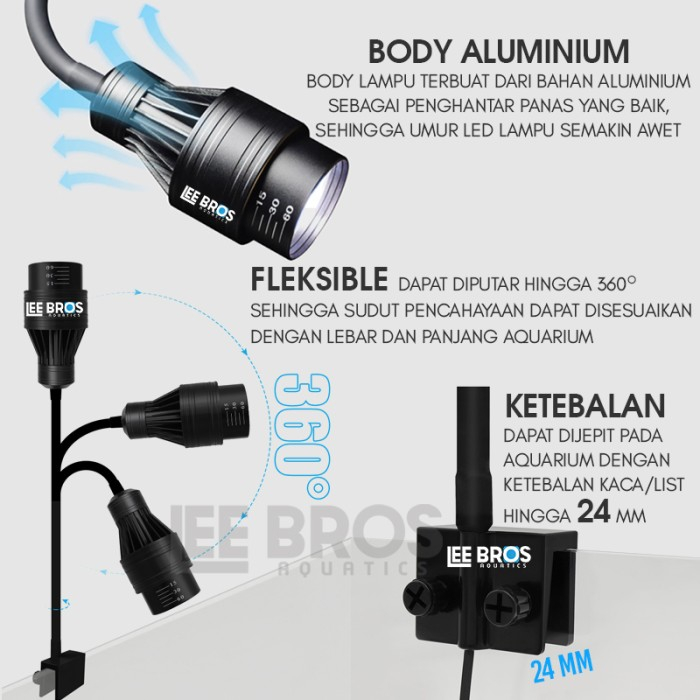 Lampu LED Aquarium Sorot / LED Aquarium / Lampu Aquarium / Spotlight
