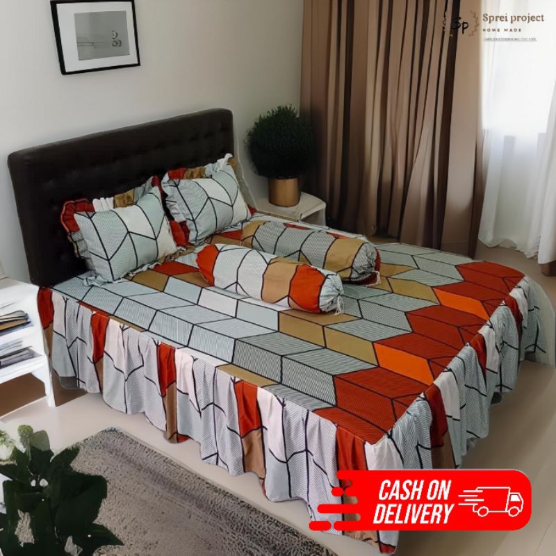 Sprei Rumbai Seprei Rumbai Home Made Ukuran 180x200 160x200 Motif Abstrak