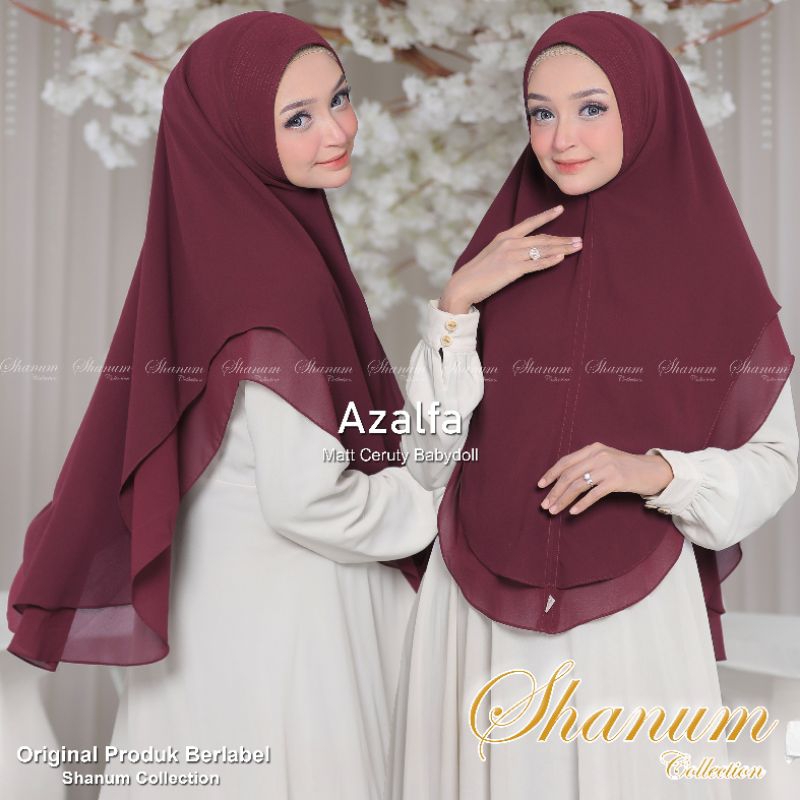 TERPOPULER Khimar CHELIA Kerudung Syar'i Jumbo Jilbab Ceruty 2 Layer Payet Swarosky/Hijab Syar'i