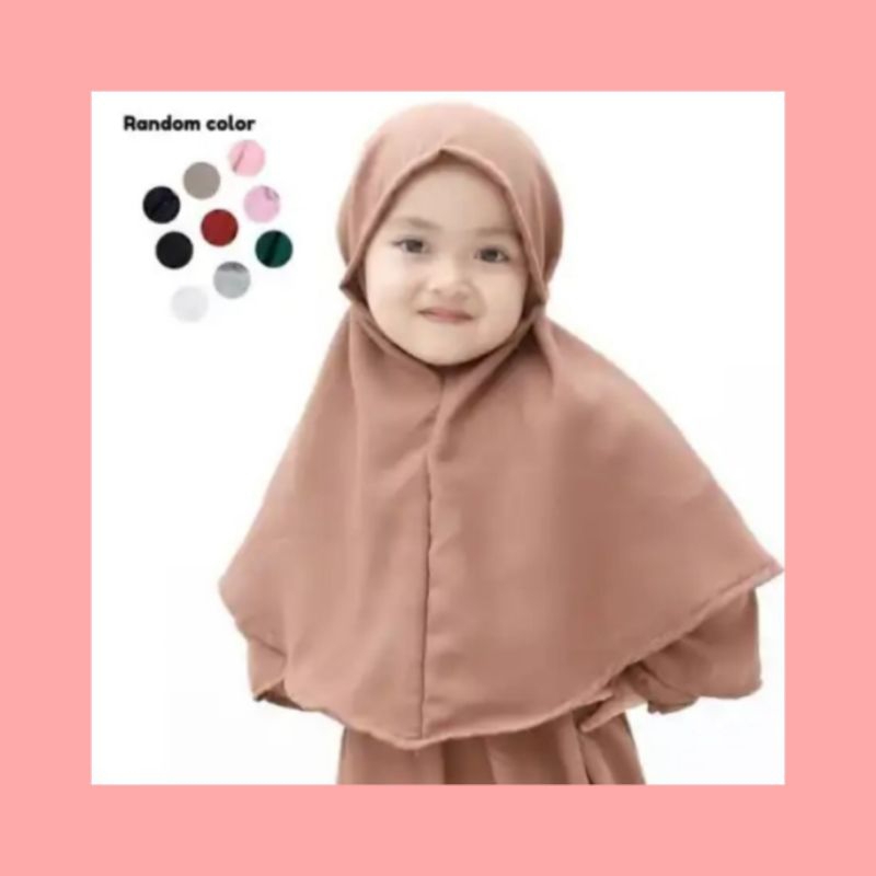 Bergo Maryam Anak / Bergo Maryam / Hijab Anak / Bergo Anak / Hijab Instan Anak