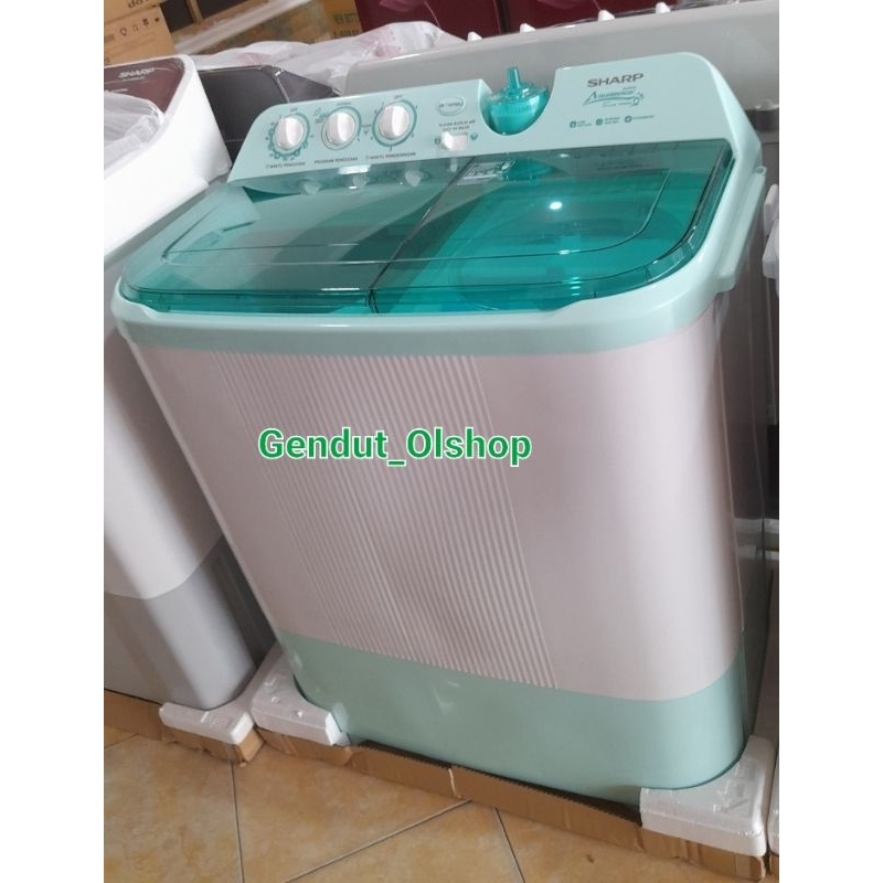 (Khusus Wilayah Kota Palembang) MESIN CUCI 2 TABUNG SHARP TWIN TUB ES-T1070SJ Sharp Mesin Cuci 2 Tab