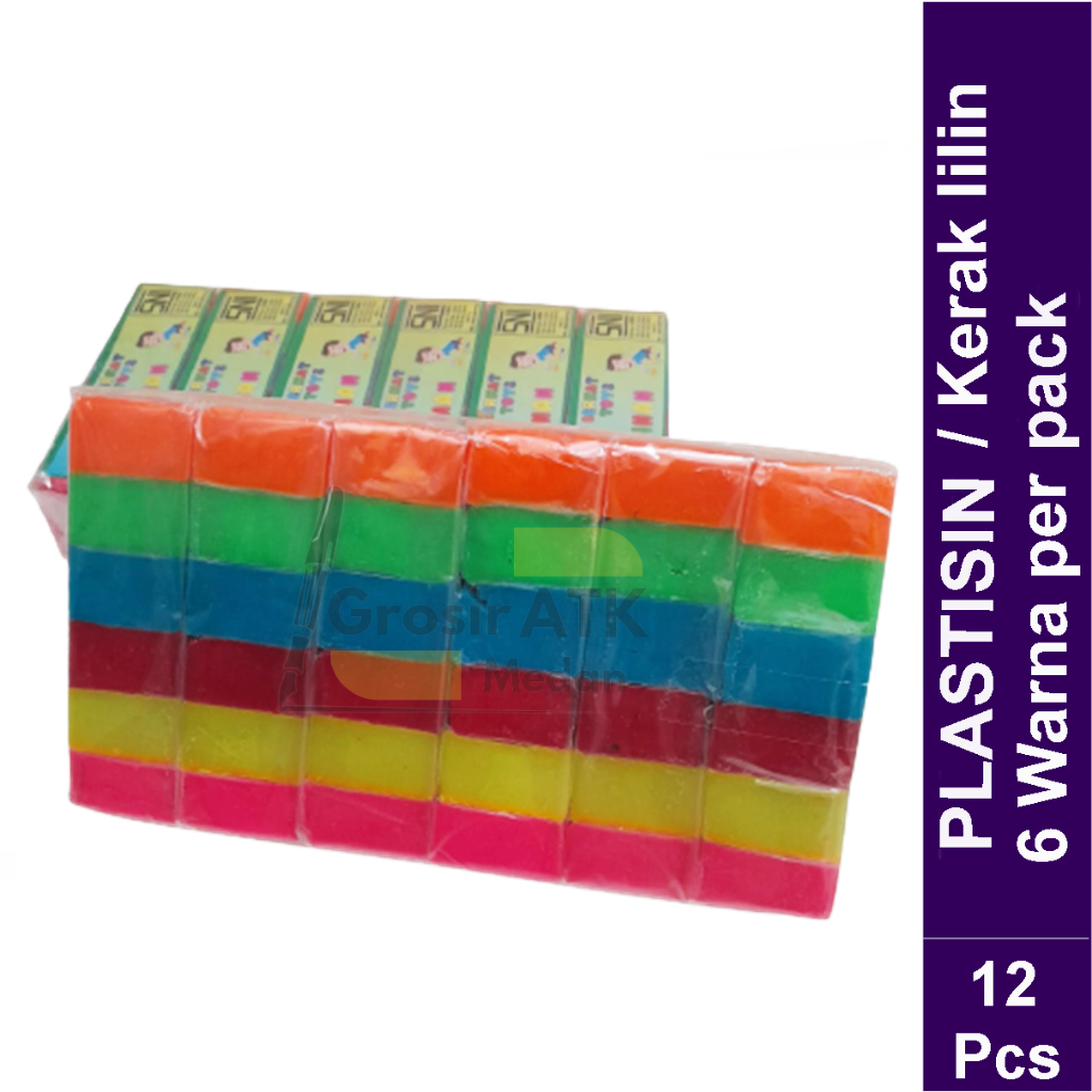 Plastisin / Kerak lilin / Lilin Mainan Per Bungkus 12 Pcs