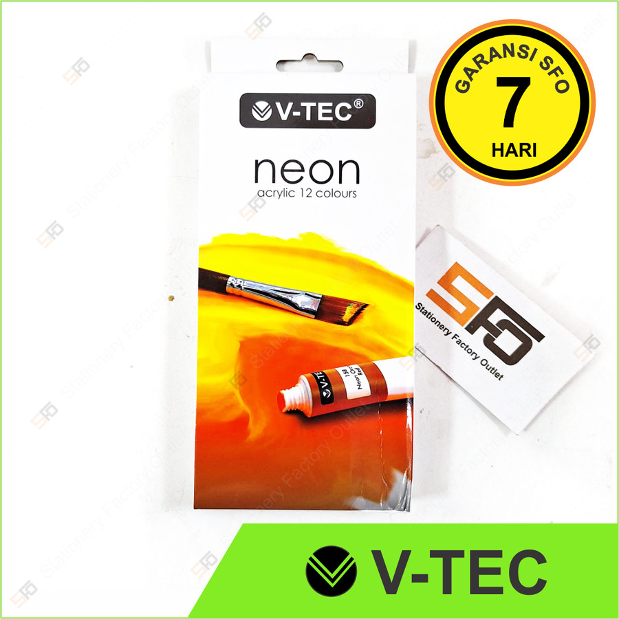 

Cat Acrylic Neon V-Tec 6ml isi 12 - NA-612 - SFO Semarang Official