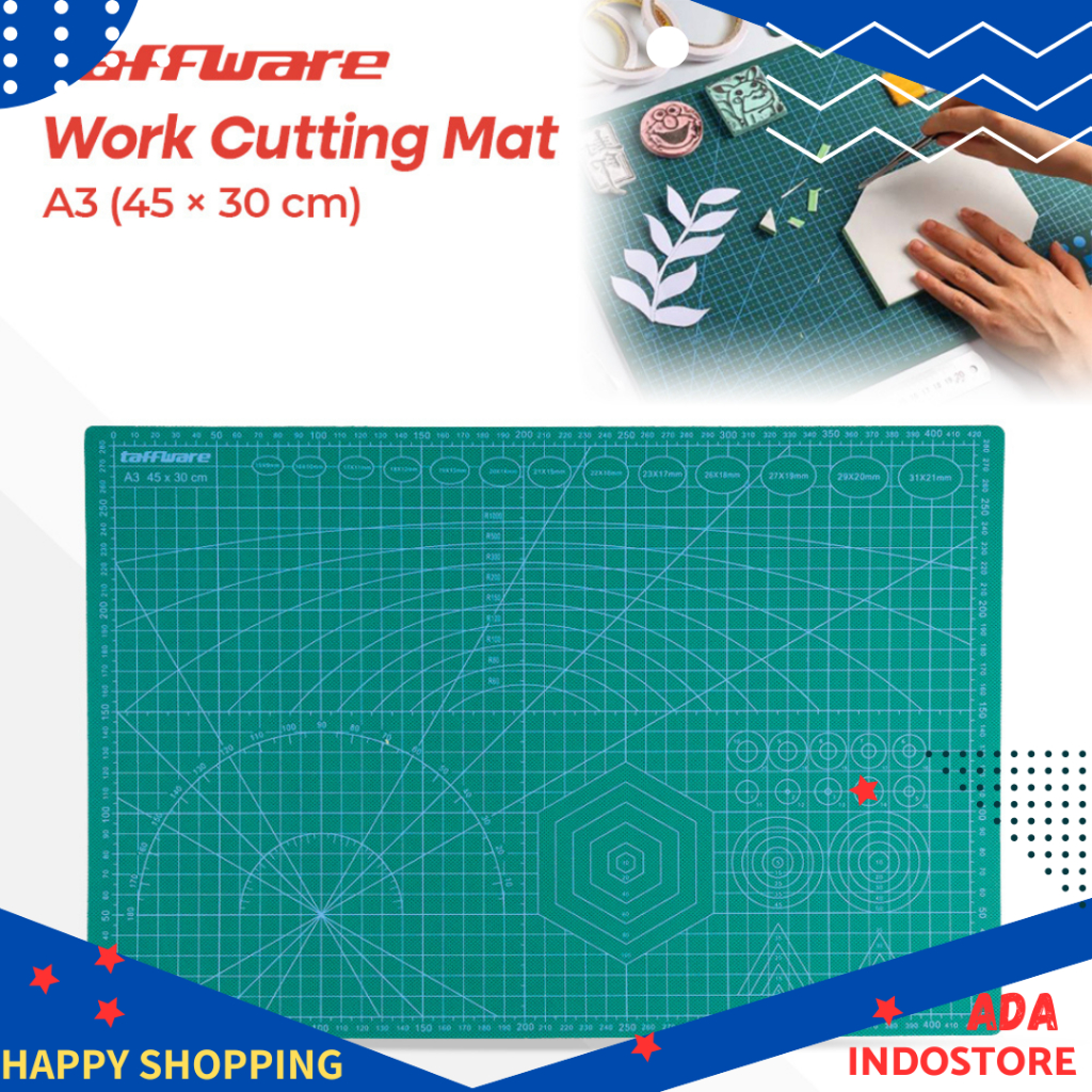 

Alas Potong Work Cutting Mat Pad A3 45 x 30cm - Green