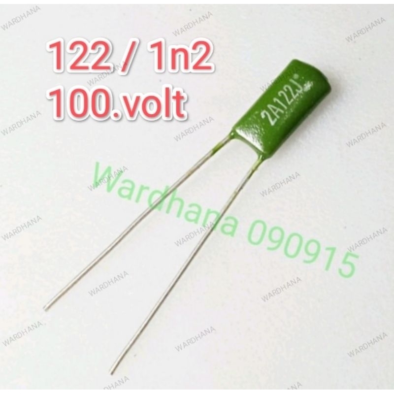 Kapasitor Milar 122 100 volt Kapasitor Milar 1n2 100 volt