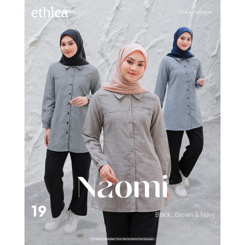 TUNIK ETHICA NAOMI 19 (BLACK, BROWN, NAVY)