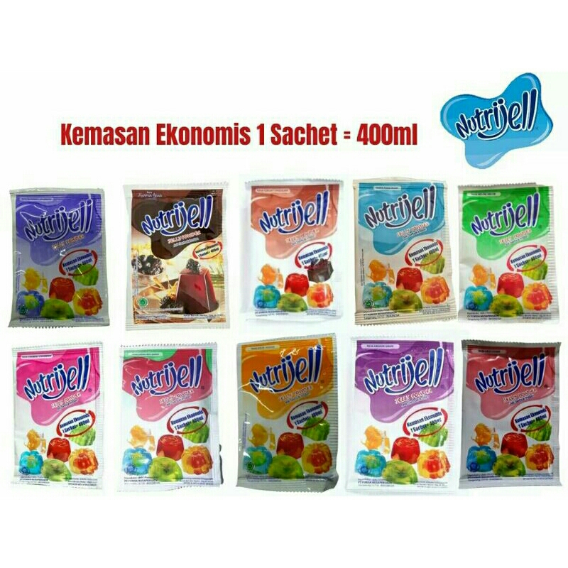 

1 BOX NUTRIJELL KEMASAN EKONOMIS 10 GRAM ISI 12 SACHET BISA CAMPUR RASA