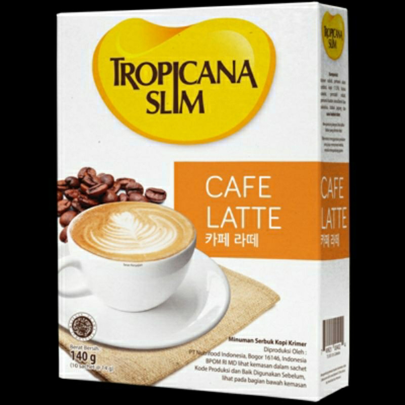 

Tropicana Slim Cafe Latte 10 Sachet